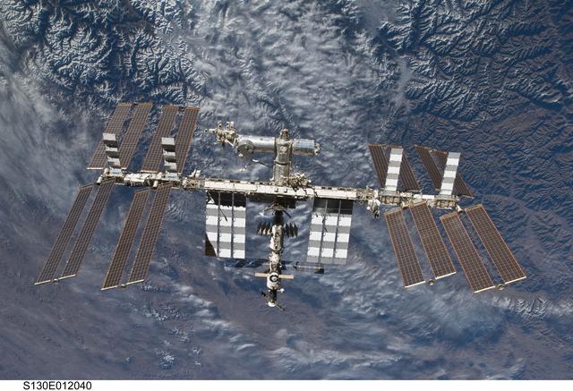 NASA image: Overall View of ISS After STS-130 Undocking