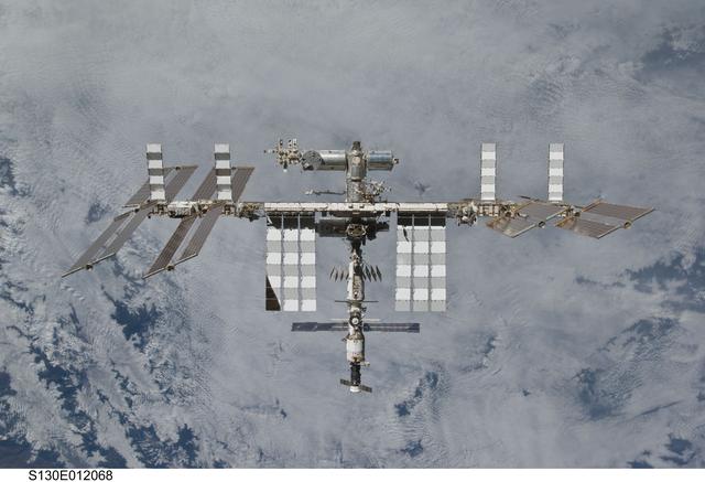 NASA image: Overall View of ISS After STS-130 Undocking