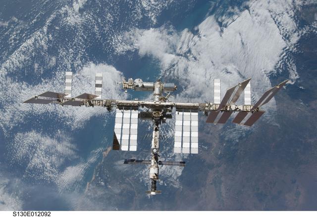 NASA image: Overall View of ISS After STS-130 Undocking