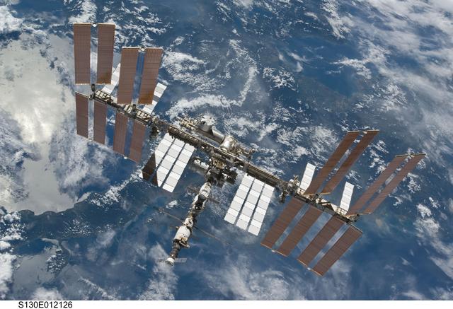 NASA image: Overall View of ISS After STS-130 Undocking