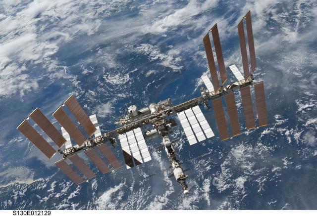 NASA image: Overall View of ISS After STS-130 Undocking