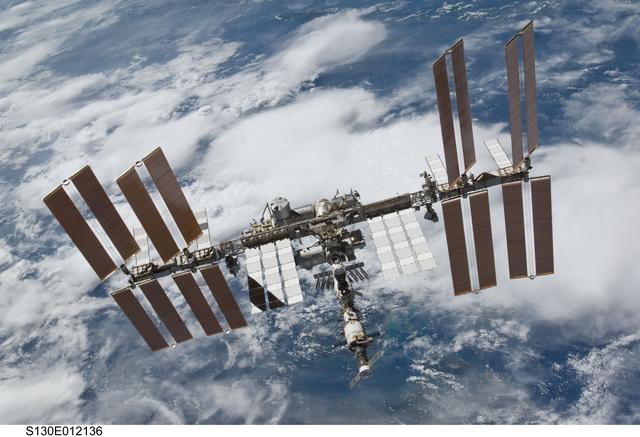 NASA image: Overall View of ISS After STS-130 Undocking