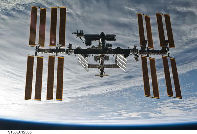 NASA image: Overall View of ISS After STS-130 Undocking