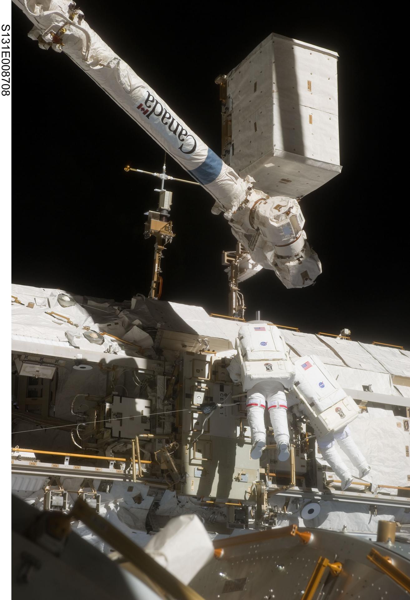 STS-131 EVA 2 S1 ATA Relocation OPS