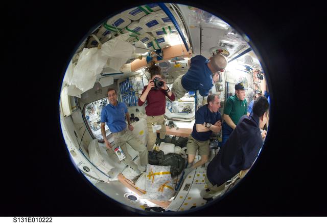 NASA image: Crew Meal in Node 1 Unity
