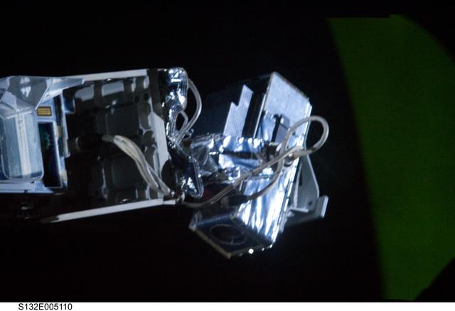 NASA image: Sensor Package Pan and Tilt Unit on Atlantis during STS-132