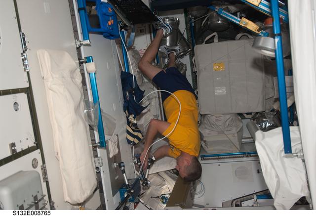 NASA image: Ham works in the Node 2 during Joint Operations