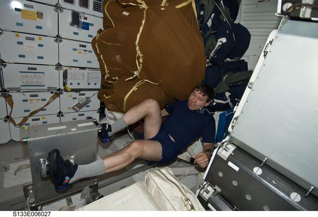 NASA image: Barratt on middeck