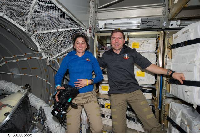 NASA image: Stott and Barratt in ATV-2