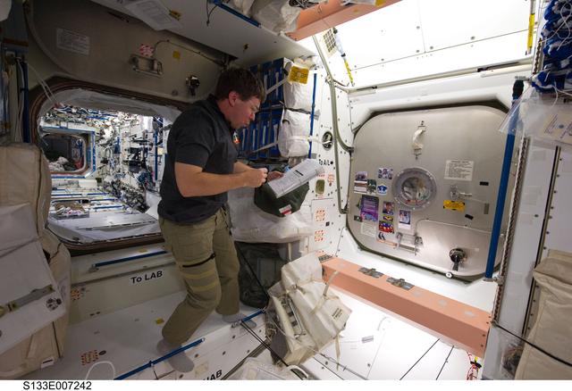 NASA image: Barratt in Node 1