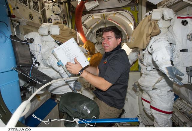 NASA image: Barratt  in airlock
