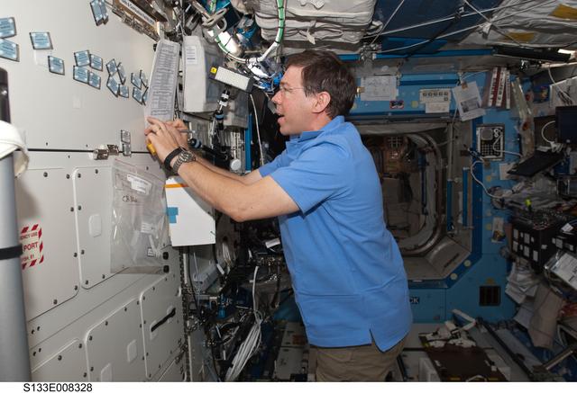 NASA image: Barratt in U.S. Laboratory