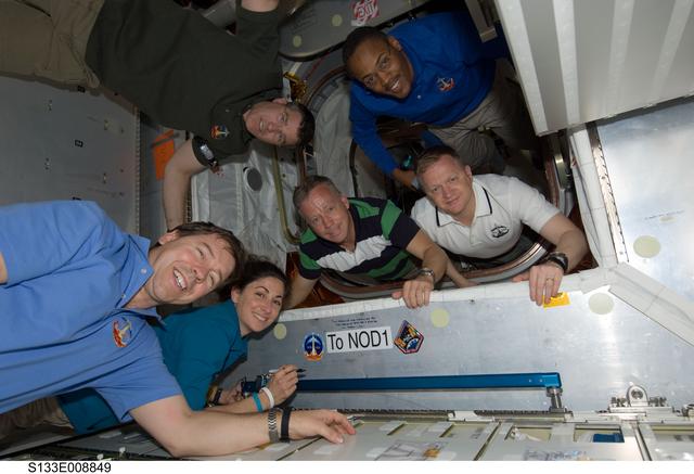 NASA image: STS-133 crew in PMM
