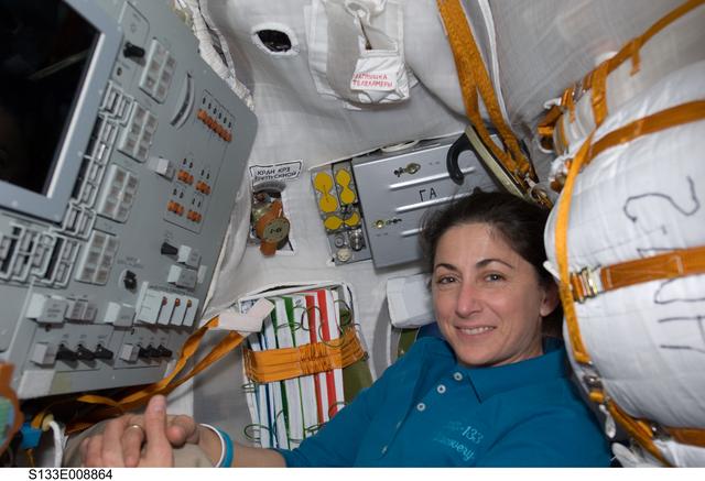 NASA image: Stott in Soyuz