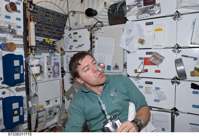 NASA image: Barratt on middeck