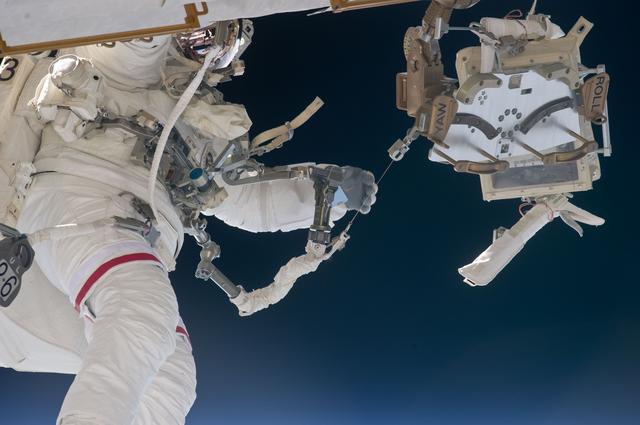 NASA image: View of STS-134 MS Feustel during EVA-2