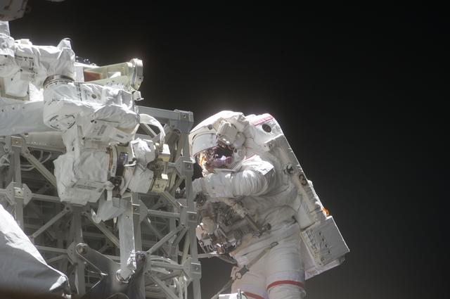 NASA image: View of STS-134 MS Feustel during EVA-3