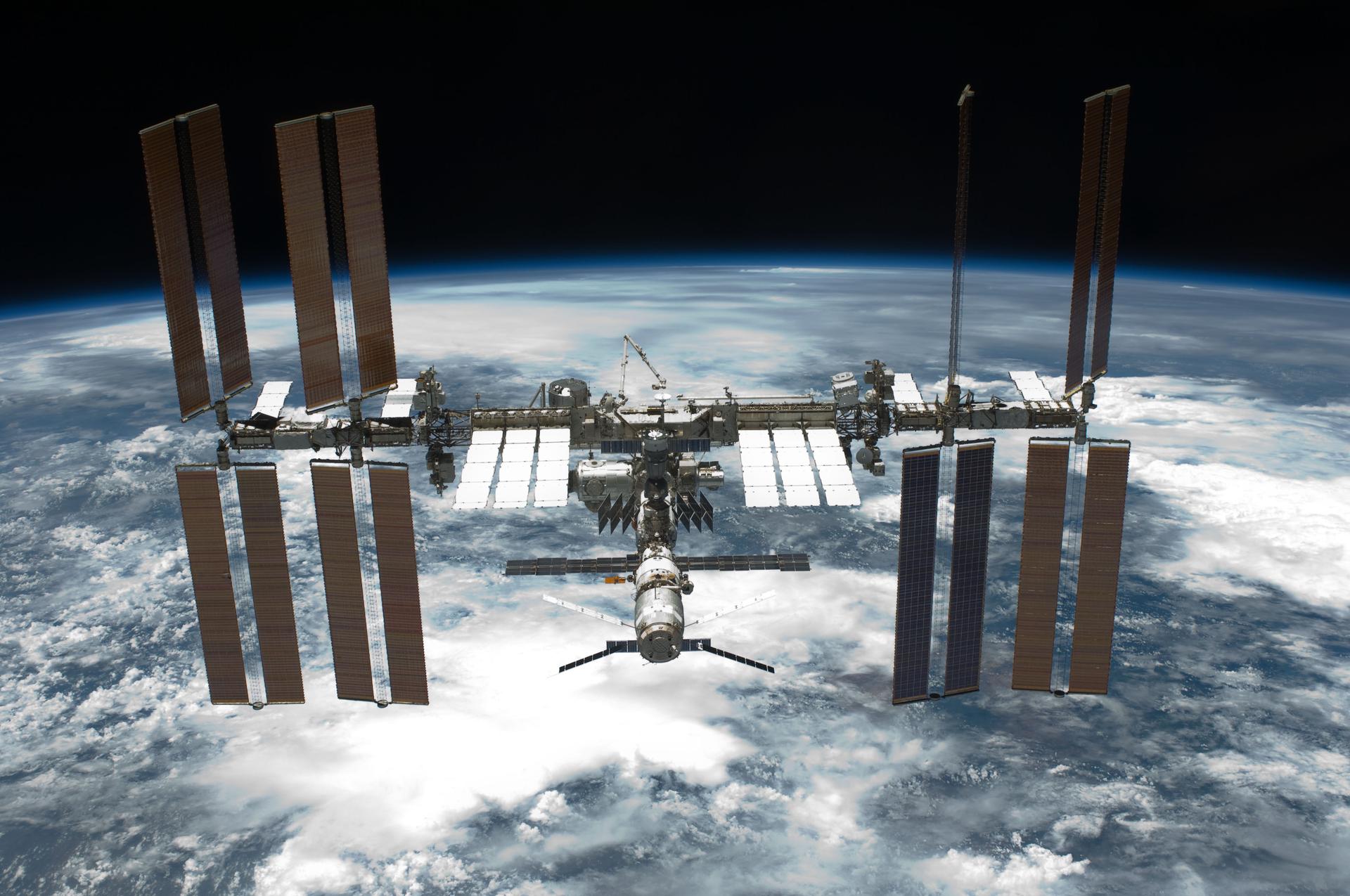 Overall view of ISS taken afer STS-134 Undocking.