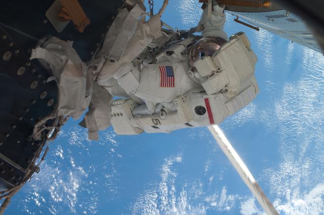 NASA image: Fossum during EVA 1