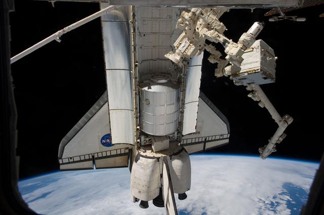 NASA image: View of Raffaello in the Atlantis Payload Bay