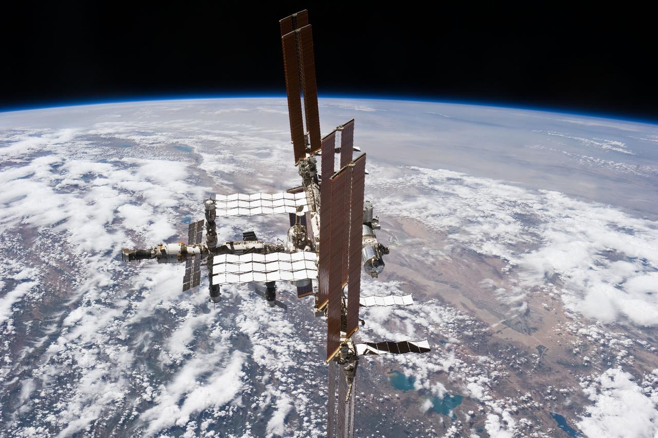 S135-E-011867 (19 July 2011) --- This picture of the International Space Station was photographed from the space shuttle Atlantis as the orbiting complex and the shuttle performed their relative separation in the early hours of July 19, 2011 The western Himalayas and the Tibetan Plateau are visible below. Onboard the station were Russian cosmonauts Andrey Borisenko, Expedition 28 commander; Sergei Volkov and Alexander Samokutyaev, both flight engineers; Japan Aerospace Exploration astronaut Satoshi Furukawa, and NASA astronauts Mike Fossum and Ron Garan, all flight engineers. Onboard the shuttle were NASA astronauts Chris Ferguson, STS-135 commander; Doug Hurley, pilot; and Sandy Magnus and Rex Walheim, both mission specialists. Photo credit: NASA