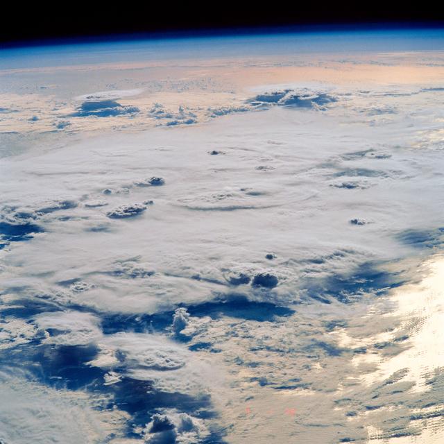 NASA image: Thunderstorms, Indian Ocean