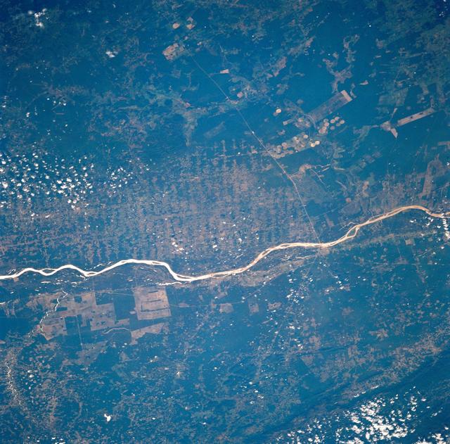 NASA image: Agricultural and Ranching area, Rio Sao Francisco, Brazil