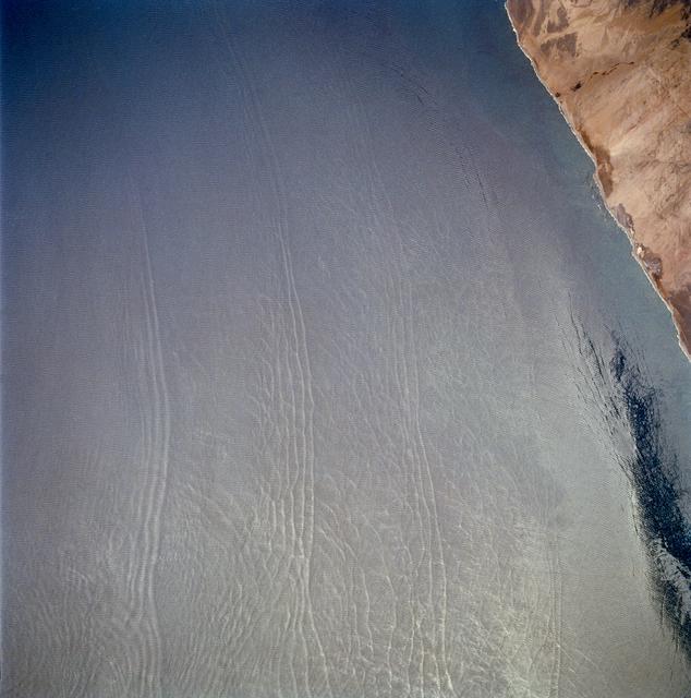 NASA image: Open ocean Internal Waves, Namibia Coast, Africa.
