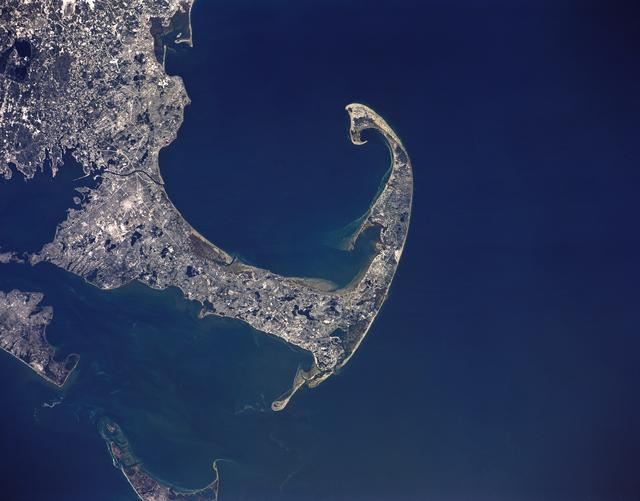 NASA image: Cape Cod, Buzzard's Bay, Massachusetts, USA
