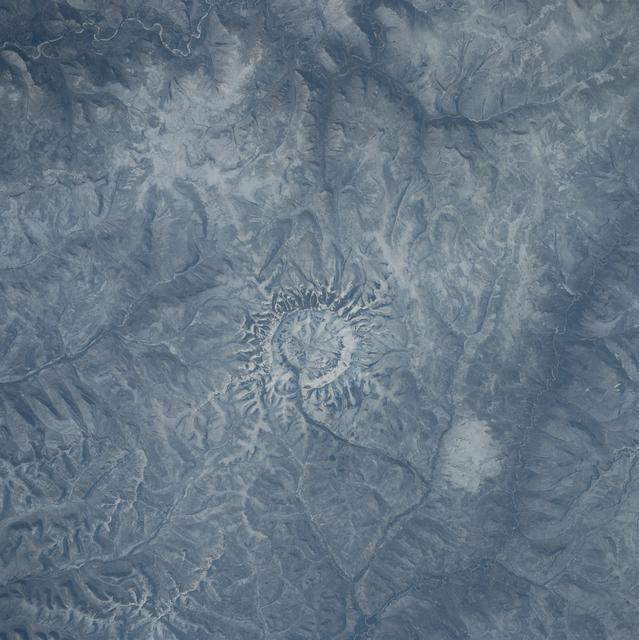 NASA image: Gora Konder Crater, Yakutsk, CIS