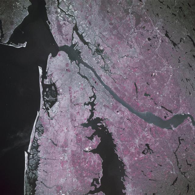 NASA image: New York City, Hudson River, NY, USA