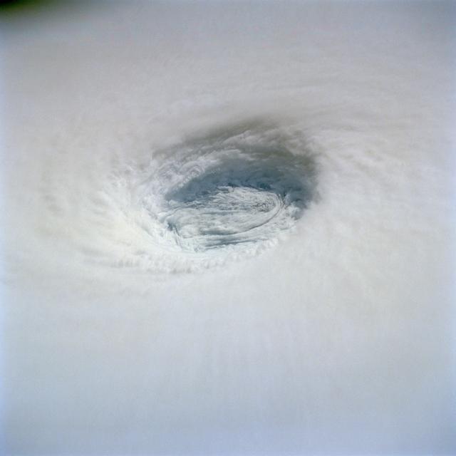 NASA image: Eye of Supertyphoon Yuri