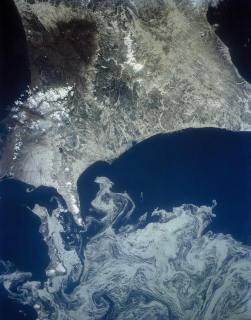 NASA image: Northeast Coast, Hokkaido, Japan