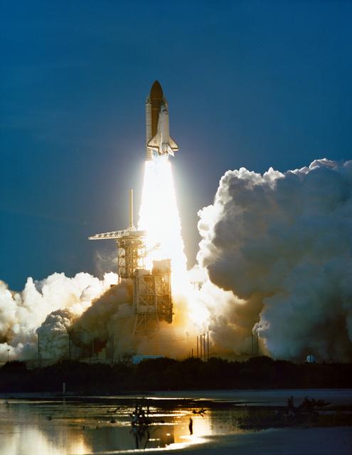 NASA image: STS-48 Discovery, Orbiter Vehicle (OV) 103, lifts off from KSC LC Pad 39A