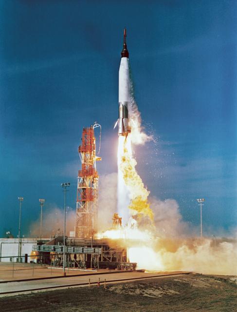 NASA image: MERCURY-ATLAS (MA)-2 - LIFTOFF - CAPE
