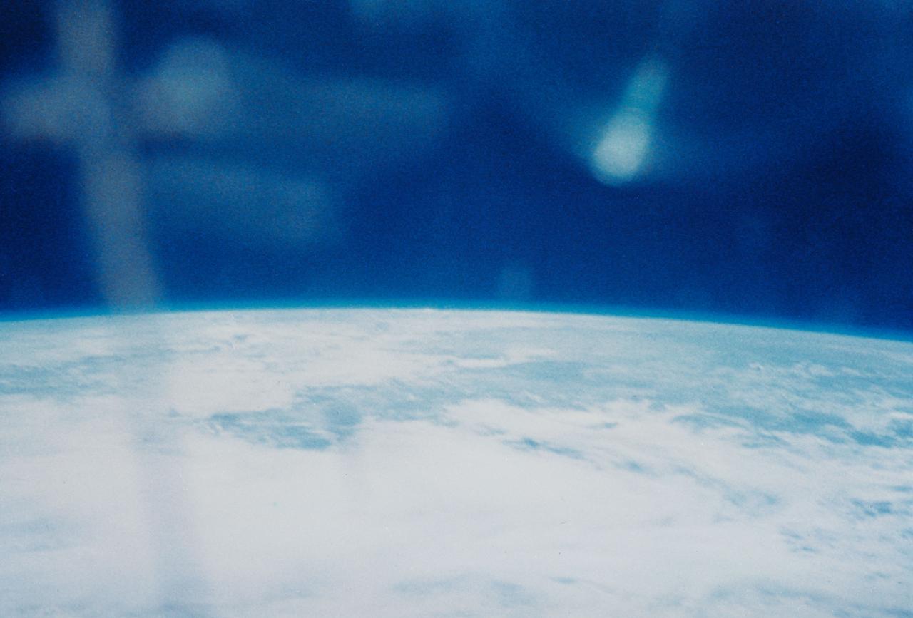 S62-03248 (24 May 1962) --- Earth and sky views taken with hand-held camera by astronaut M. Scott Carpenter during Mercury-Atlas 7 (MA-7) mission. Photo credit: NASA