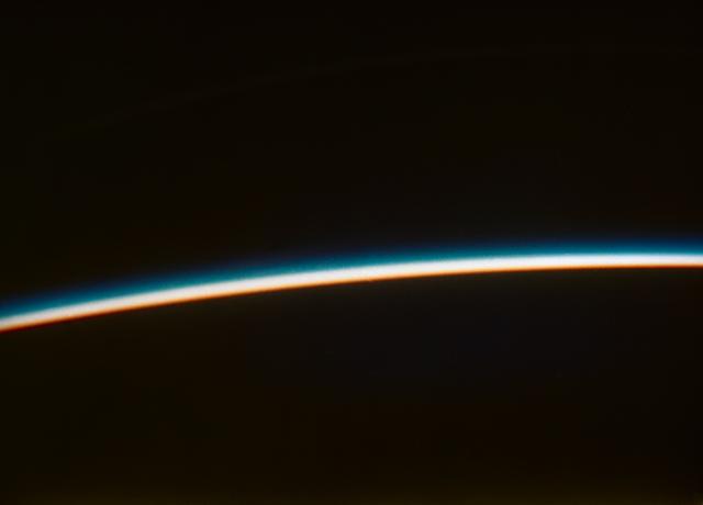 NASA image: Orbital sunset photographed by Astronaut John Glenn during MA-6 flight