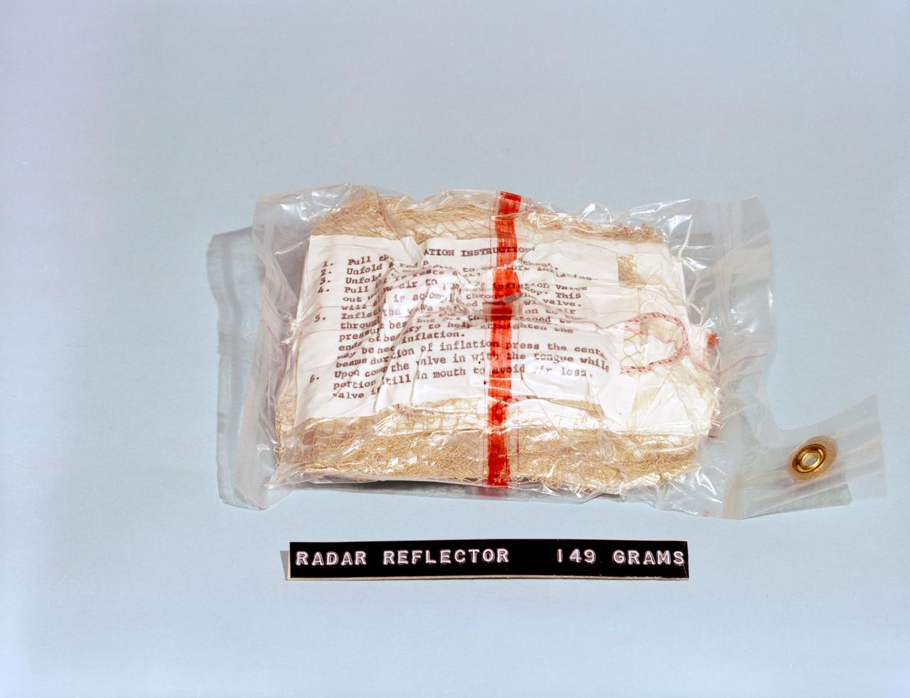 S62-06767 (1962) --- A radar reflector, survival equipment for the Mercury astronauts. Photo credit: NASA