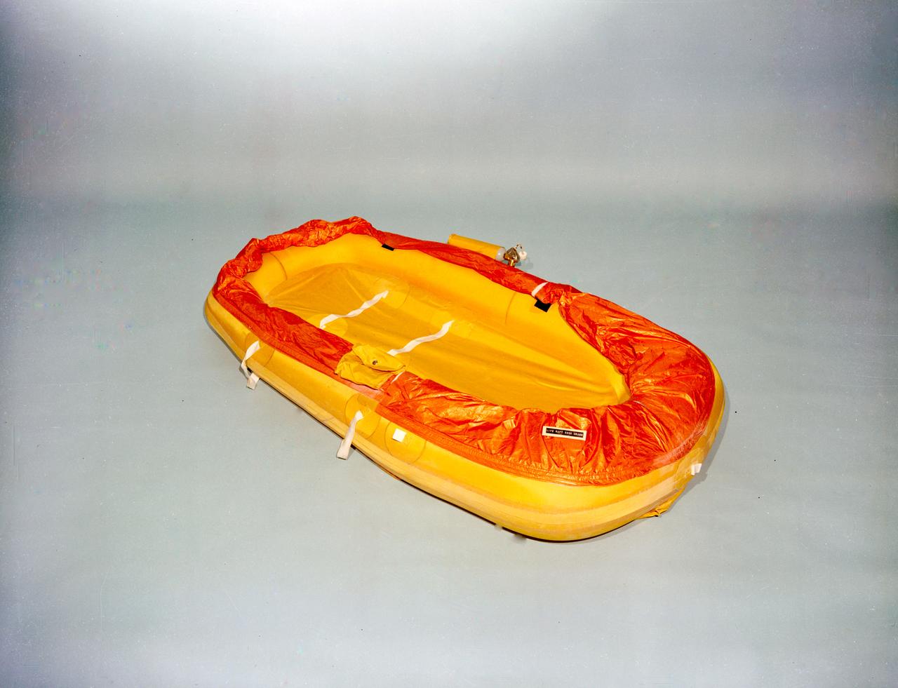 S62-06769 (1962) --- A life raft, survival equipment for the Mercury astronauts. Photo credit: NASA