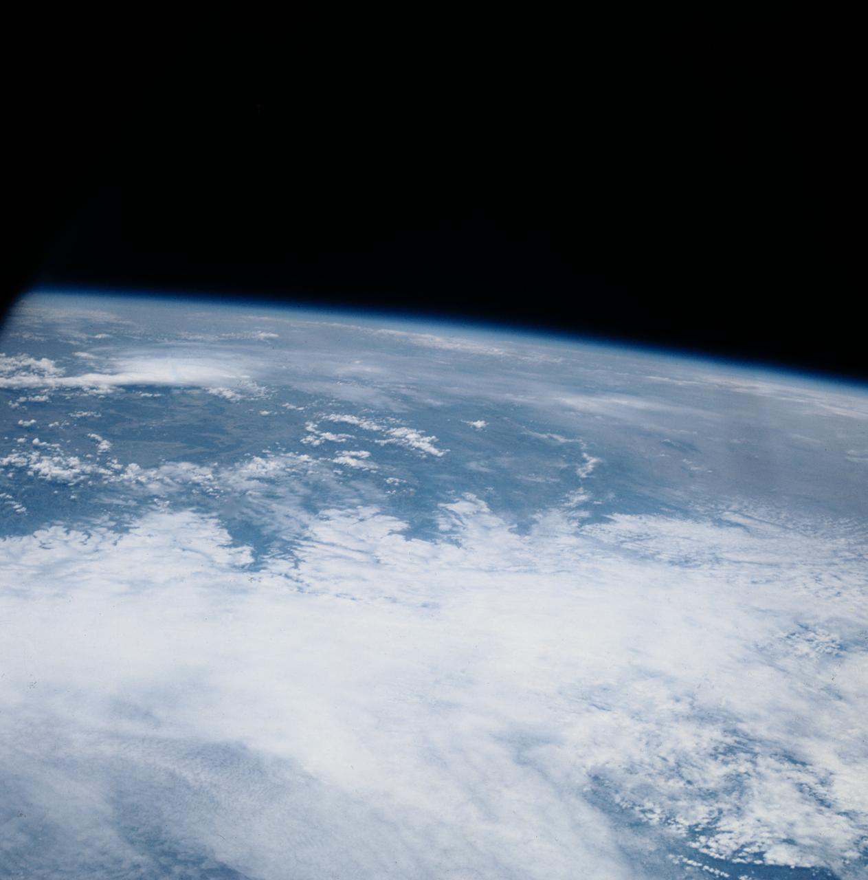 S63-06438 (15-16 May 1963) --- Changsha area in China, showing Tung Ting lake region, as photographed from the Mercury-Atlas 9 (MA-9) capsule by astronaut L. Gordon Cooper Jr., during his 22-orbit MA-9 spaceflight. Photo credit: NASA