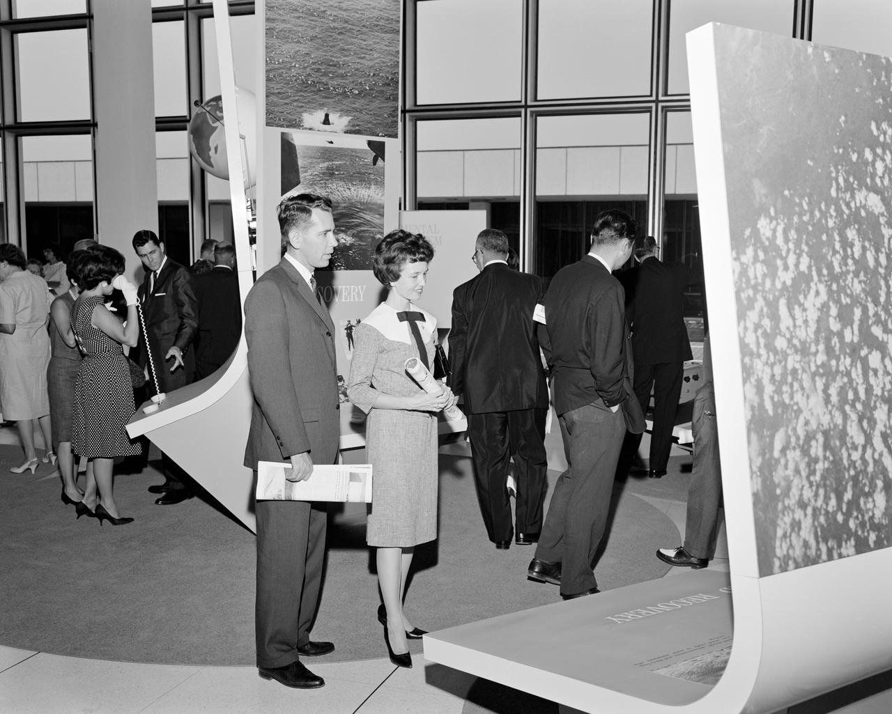 Open House - Visitiors to the MSC Open House view the many exhibits found in Bldg. 1