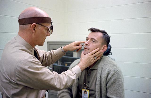 NASA image: JOHN W. YOUNG - MISC. - CAPE - medical exam