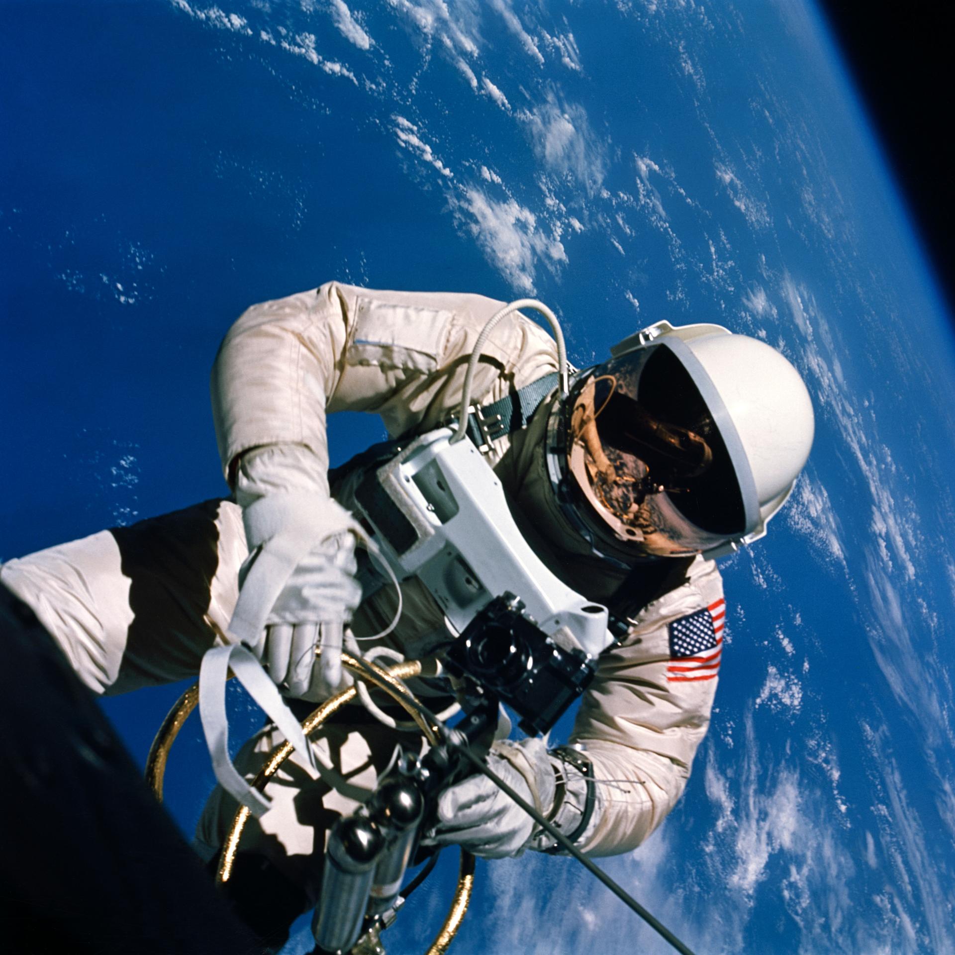 Ed White on the first U.S. spacewalk