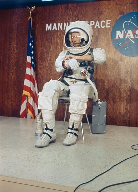 NASA image: Gemini-Titan (GT)-8 - Lightweight Suit - MSC