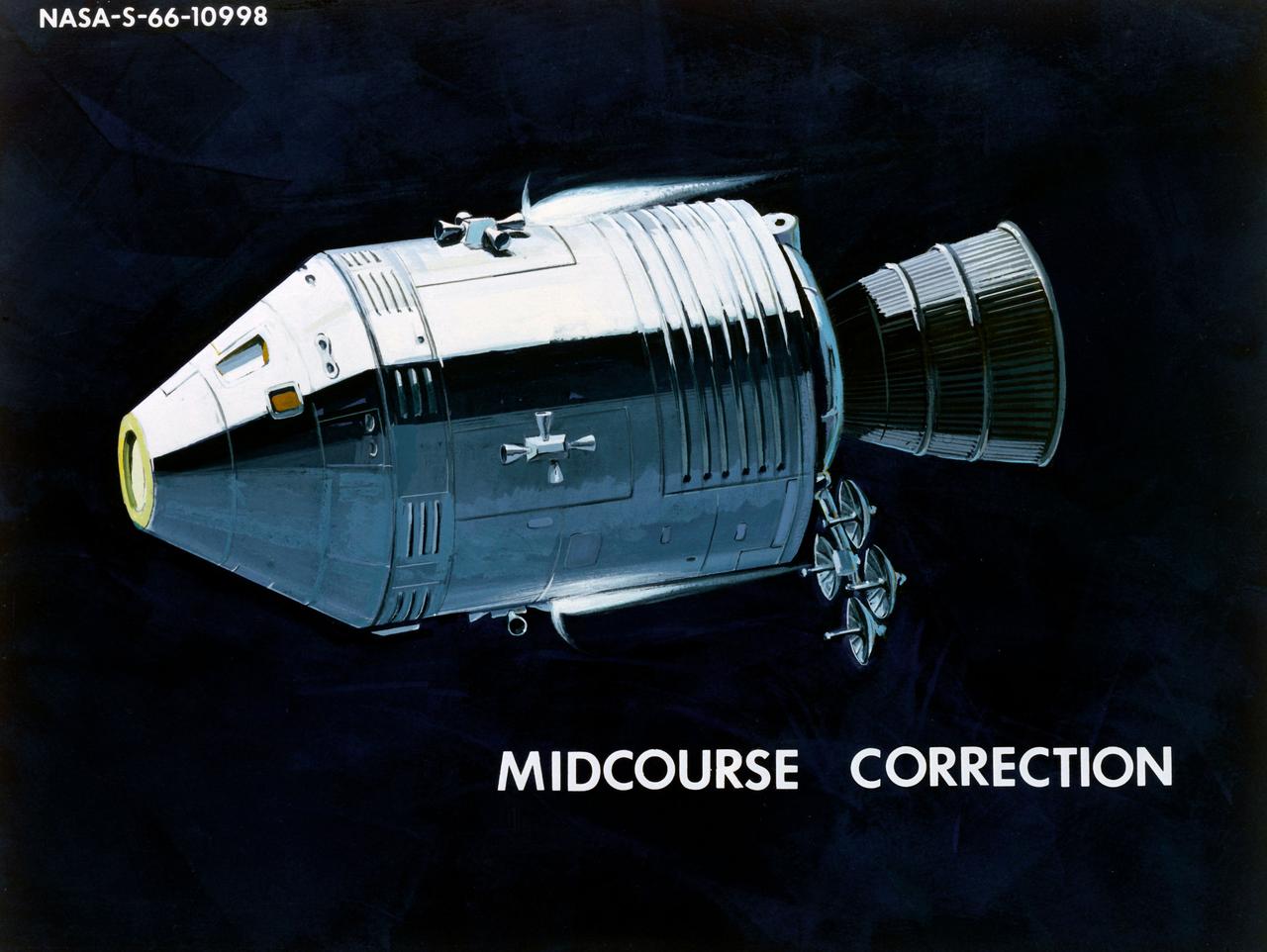Apollo CM, Mid-Course Correction.           MSC, HOUSTON, TX               CN/BW          12/01/1966 - 06/01/1966