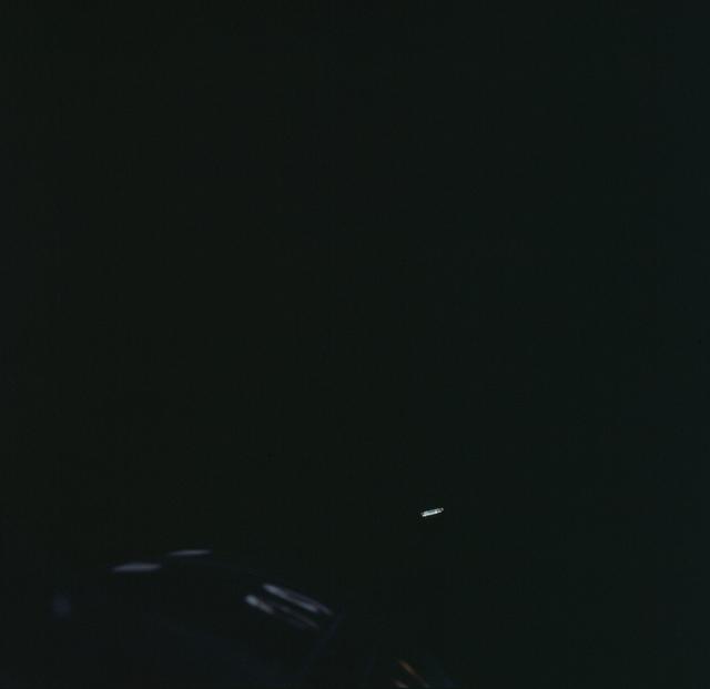 NASA image: Agena Target Docking vehicle seen from Gemini 8 spacecraft