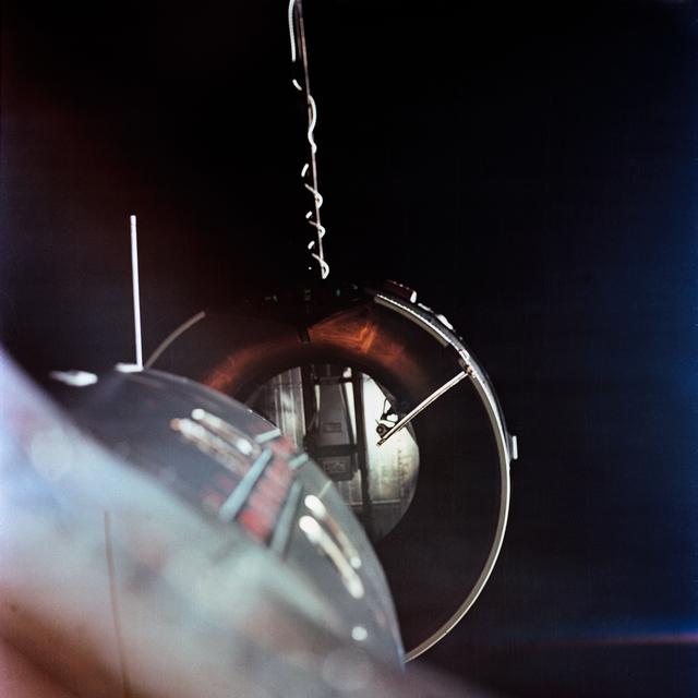 NASA image: Agena Target Docking vehicle seen from Gemini 8 spacecraft