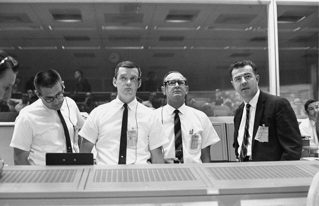 NASA image: Personnel - Gemini-Titan (GT)-10 - Mission Control Center (MCC) - MSC