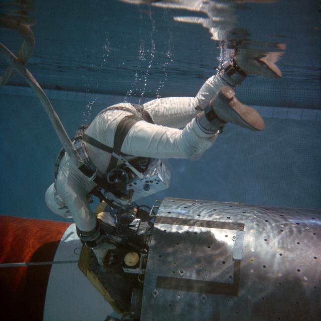 NASA image: GEMINI-TITAN (GT)-12 - ASTRONAUT TRAINING - UNDERWATER - MD