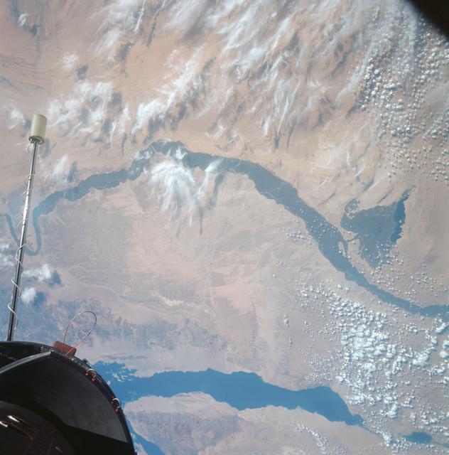 NASA image: Egypt, Nile Valley, Gulf of Suez, Sinai as seen from Gemini 12 spacecraft